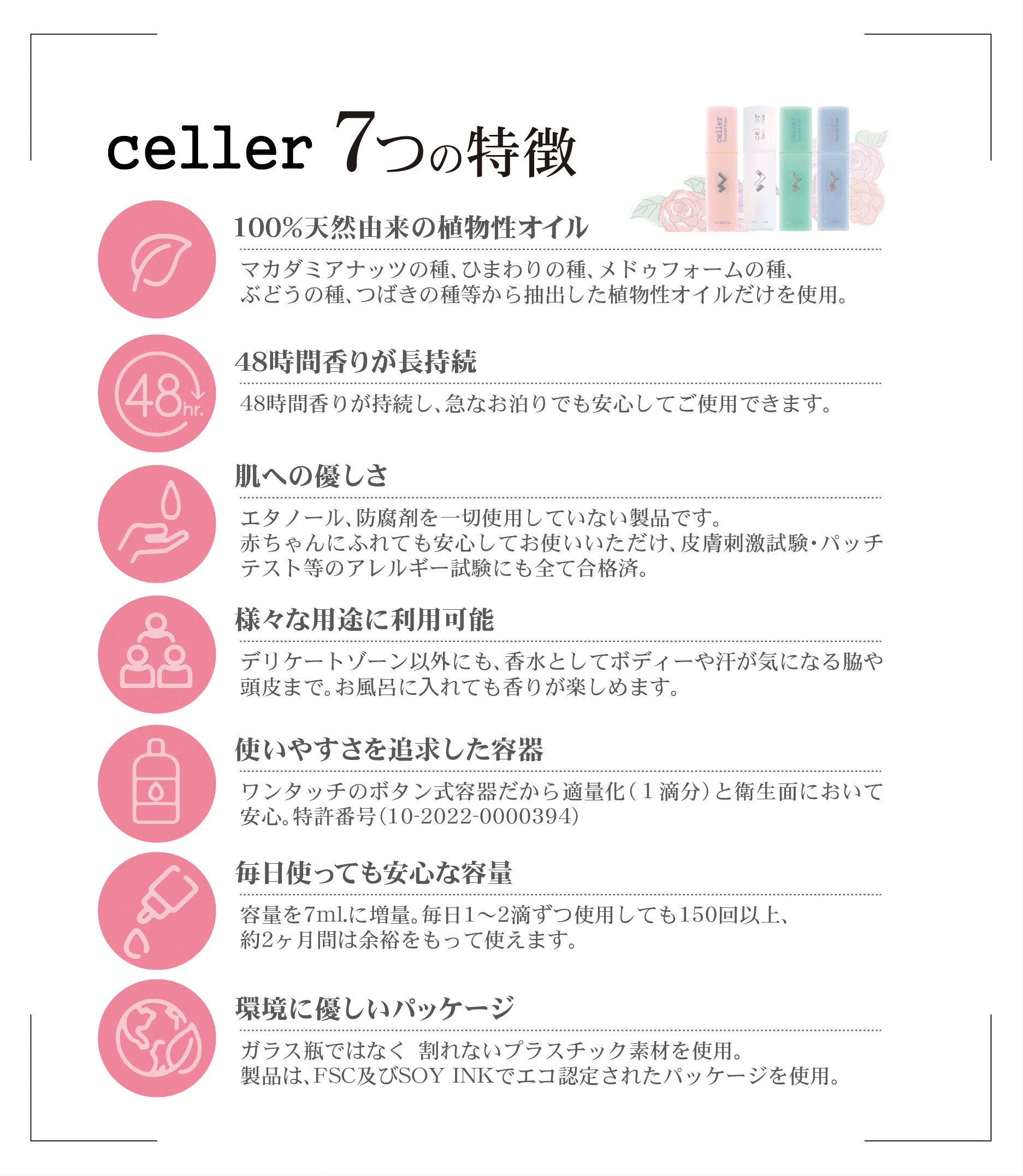 celler セラー7つの特徴